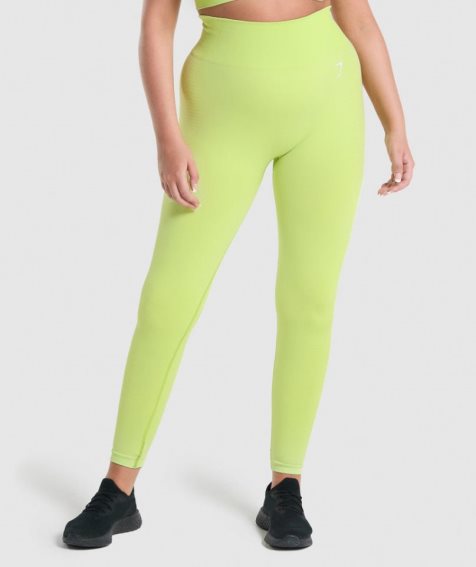 Women's Gymshark Vital Seamless 2.0 Leggings Yellow | CA 65N3A1